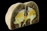 Calcite Filled Septarian Bookends - Utah #149921-3